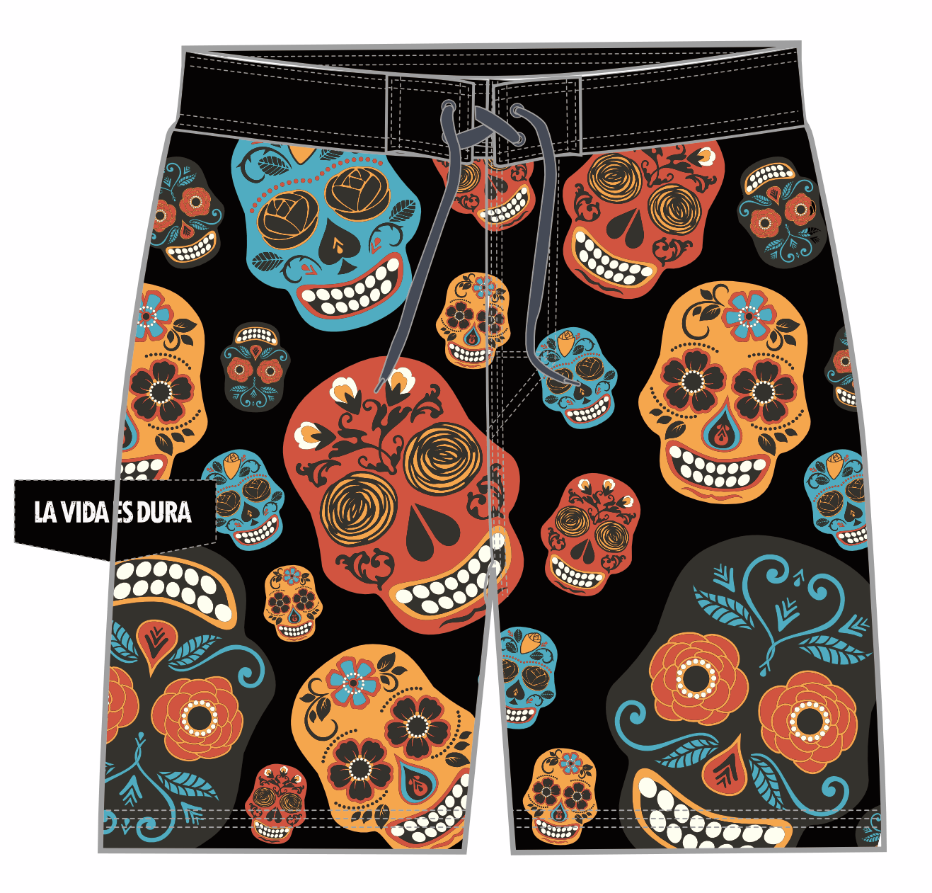 Board Shorts – Mexican Black Edition 20 / 21 – La Vida es Dura